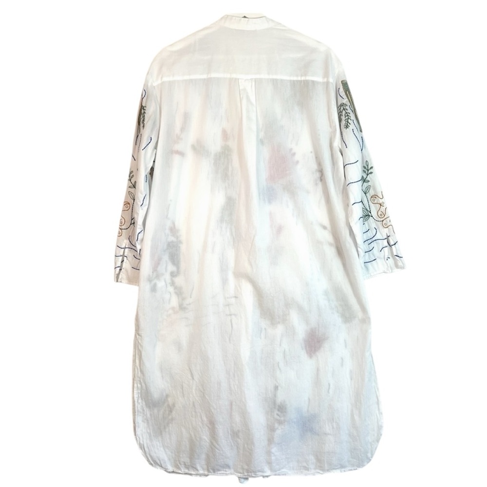 Zara Sea Motif Beach Embroidered Tunic Dress Cover-up Size XS - Picture 5 of 14